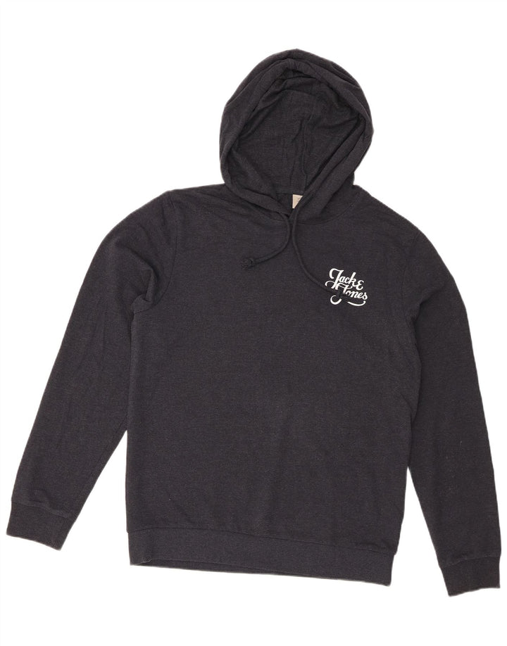 Jack & Jones Herre hættetrøje Jumper Medium Marineblå Bomuld