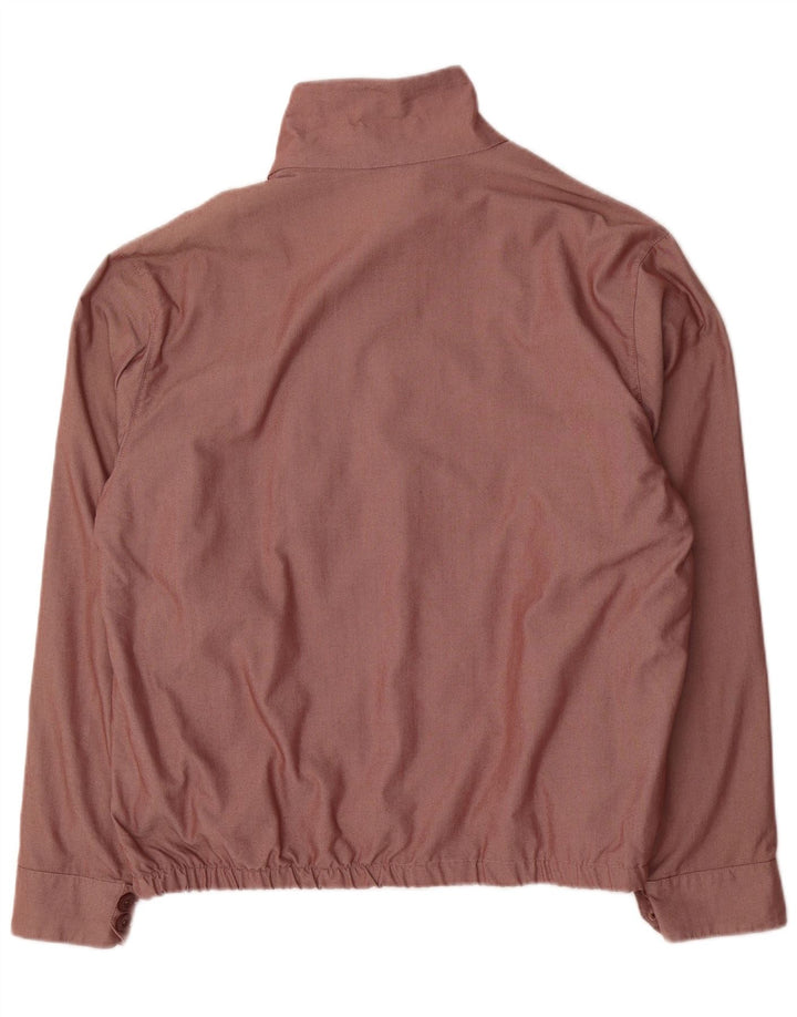 Benetton Herre Bomber Jacket UK 42 XL Brun Bomuld