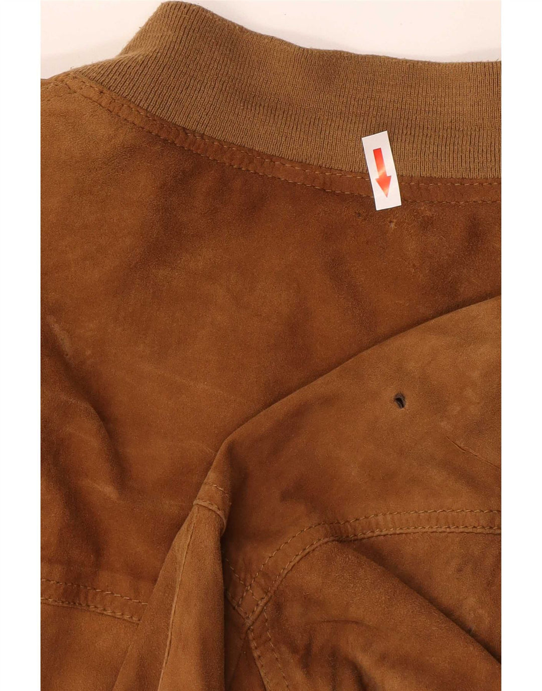 Vintage herre ruskind bomberjakke UK 42 XL brunt læder