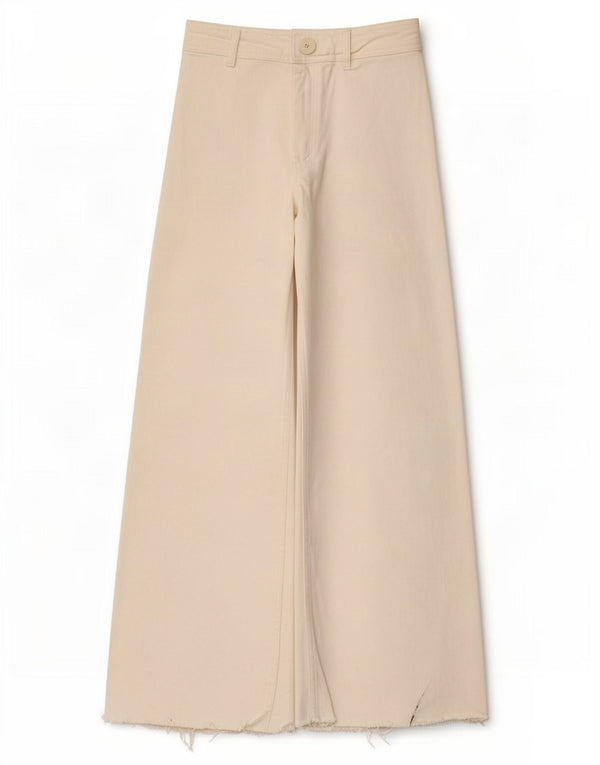Zara Womens The Marine Jeans med høj talje og brede ben EU 36 XS W26 L28 Off White