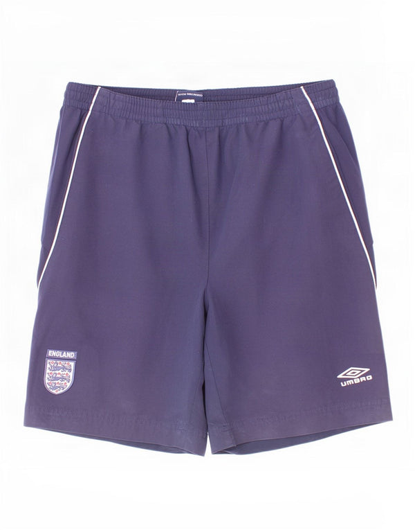 Umbro Boys England Graphic Sports Shorts 11-12 År Large Navy Blue