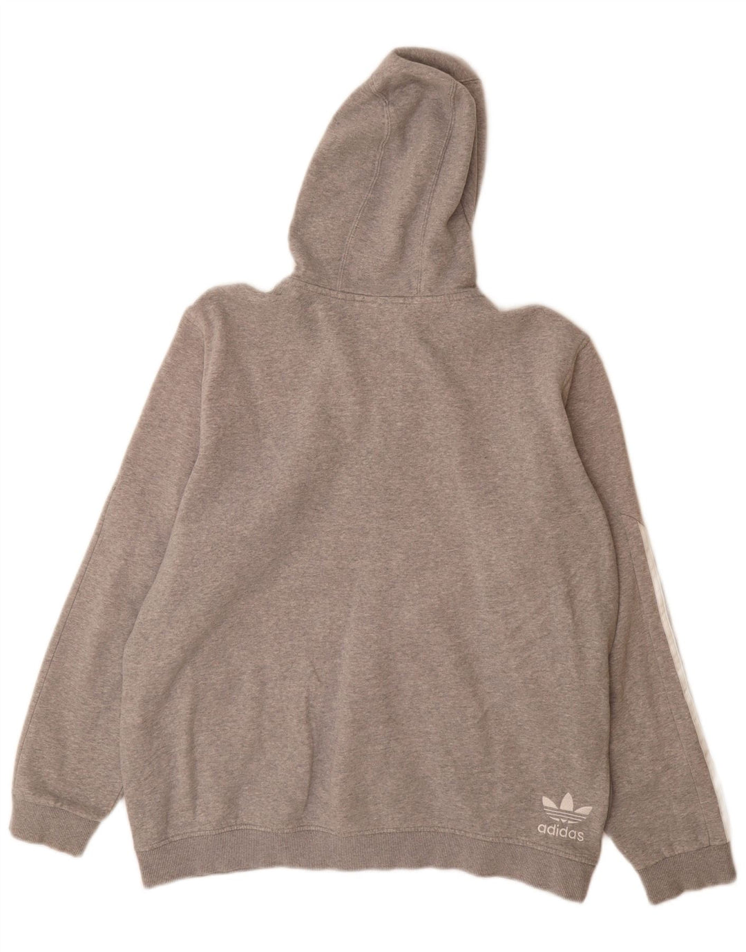 Adidas Herre grafisk hættetrøje med lynlås XL Grå
