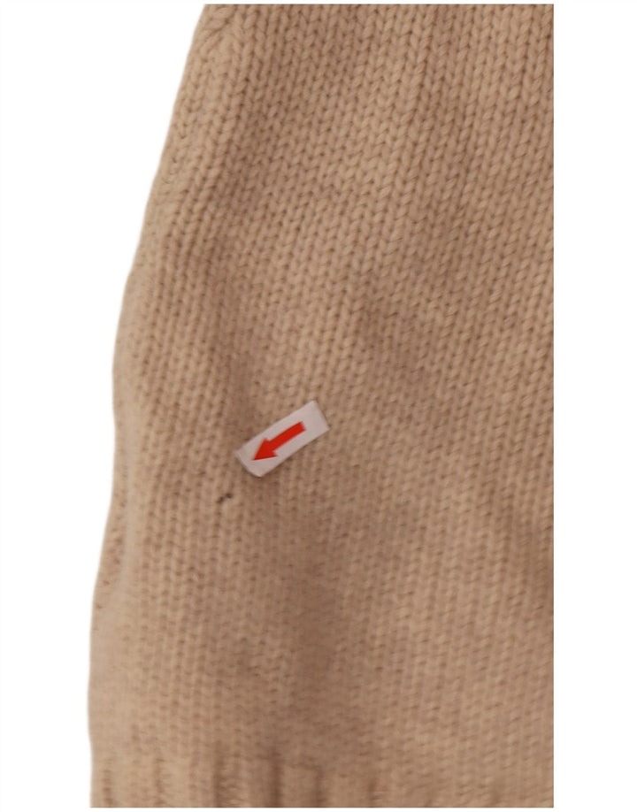 White Stuff Womens Longline Hooded Cardigan Sweater UK 12 Medium Beige