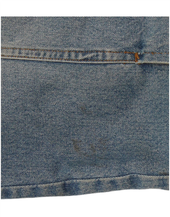 ZARA Mens Sherpa Denim Jacket UK 42 XL Blue