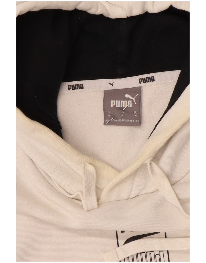 Puma Herre grafisk hættetrøje Jumper Medium Off White Colourblock