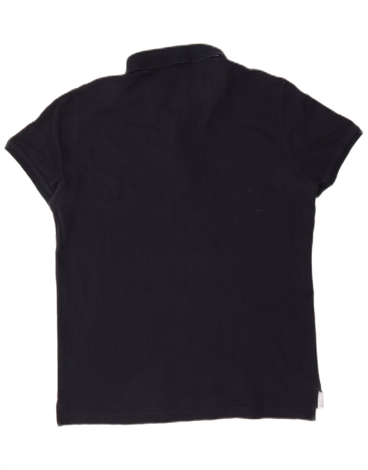 Massimo Dutti Herre Casual Fit Polo Shirt Medium Navyblå Bomuld