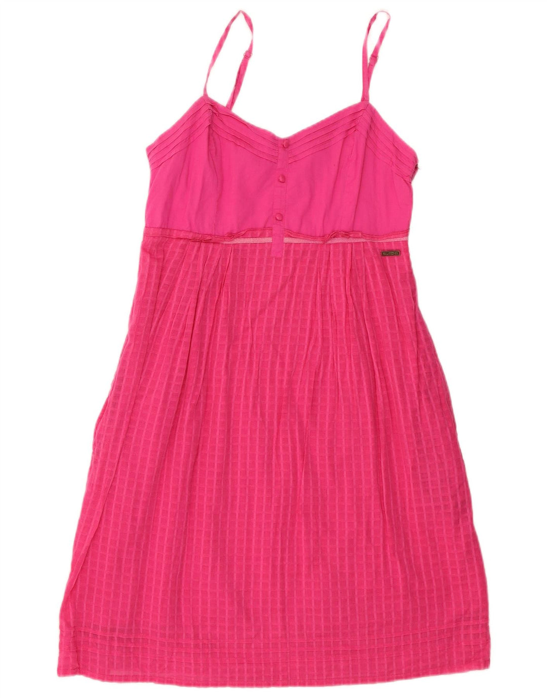 Billabong Womens Slip Dress UK 12 Medium Pink Ternet Bomuld