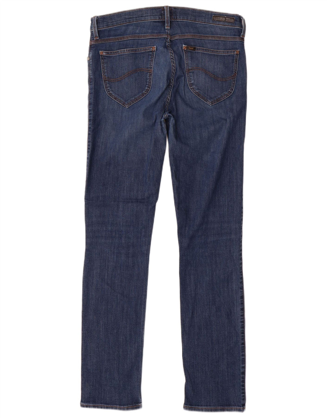 LEE Dame Jade Straight Jeans W32 L32 Blå Bomuld