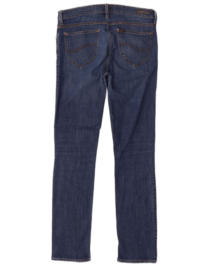 LEE Dame Jade Straight Jeans W32 L32 Blå Bomuld