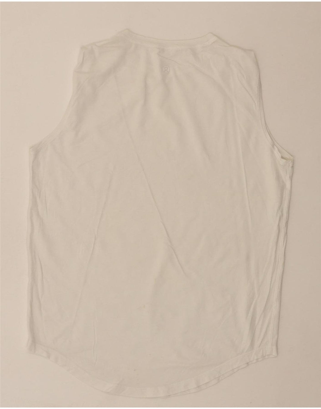 LULULEMON Womens Vest Top UK 14 Medium White Vintage Lululemon and Second-Hand Lululemon from Messina Hembry 