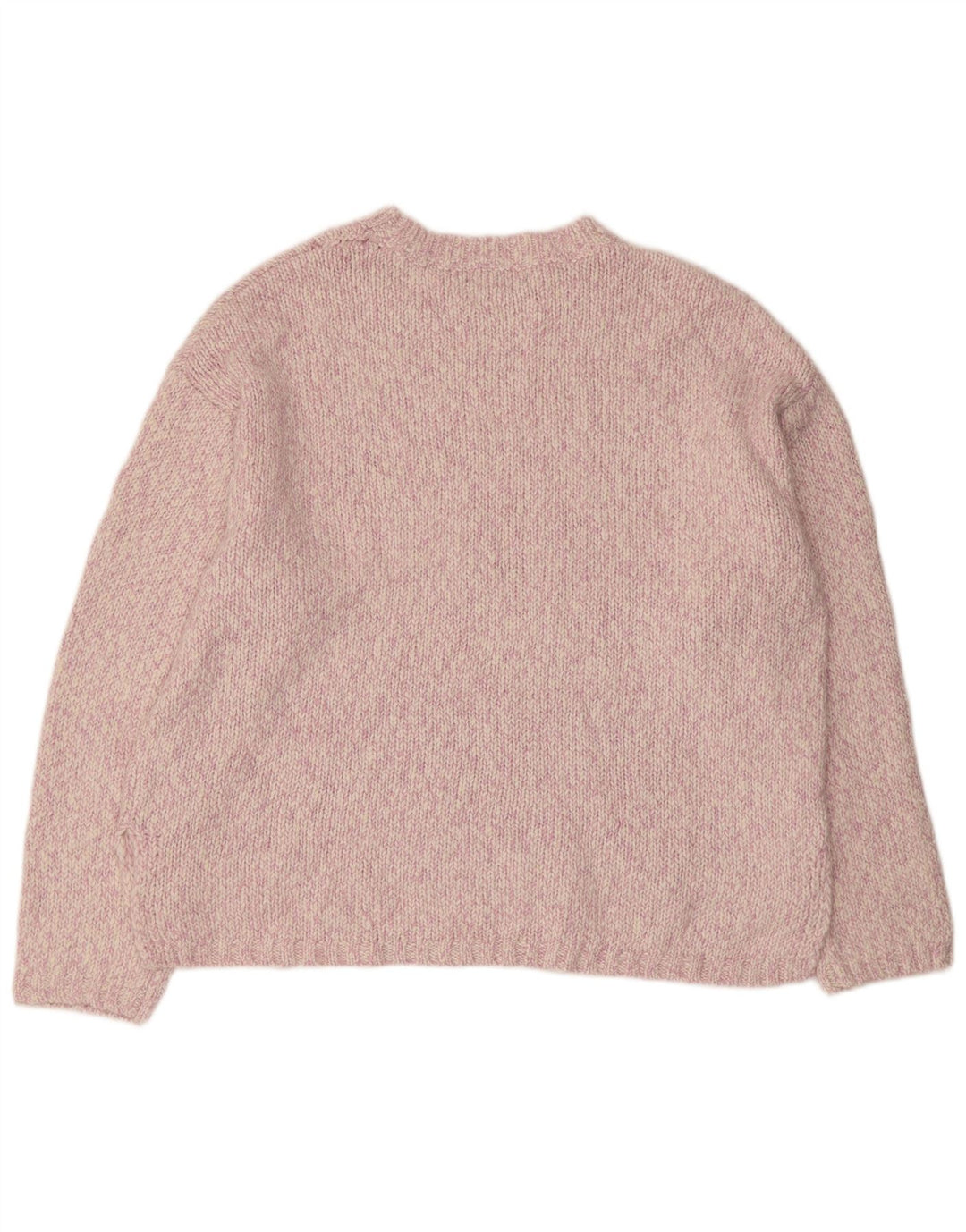 MARKS & SPENCER Dame sweater med rund hals, UK 18 XL Pink Flecked
