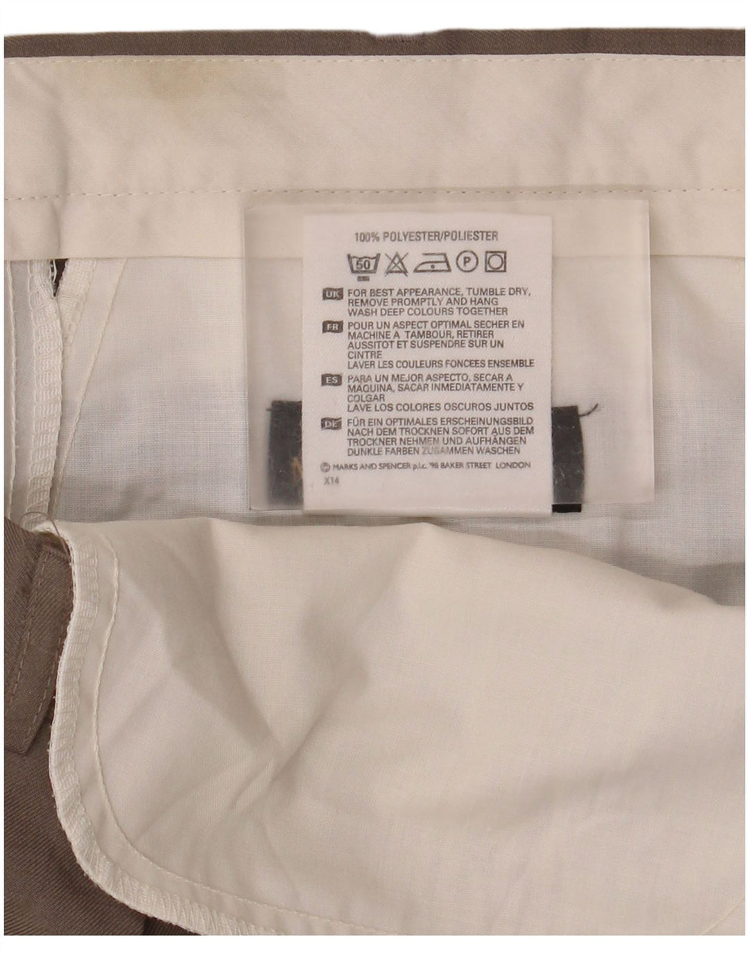 Marks & Spencer Herre St. Michael Pegged Casual Bukser W38 L29 Brun