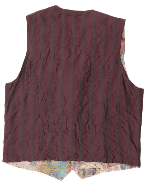 Vintage herre abstrakt mønster vest medium flerfarvet