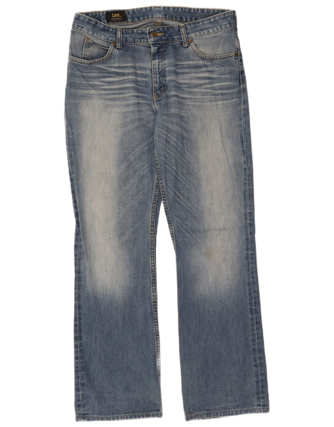 Lee Straight Jeans til mænd W32 L33 blå bomuld