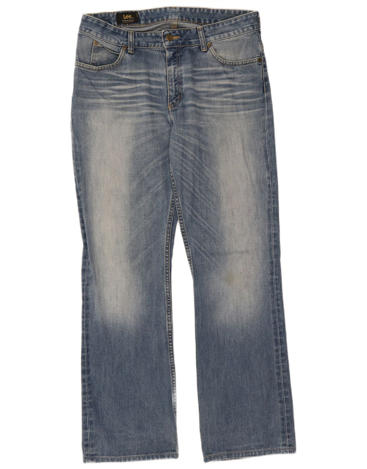 Lee Straight Jeans til mænd W32 L33 blå bomuld