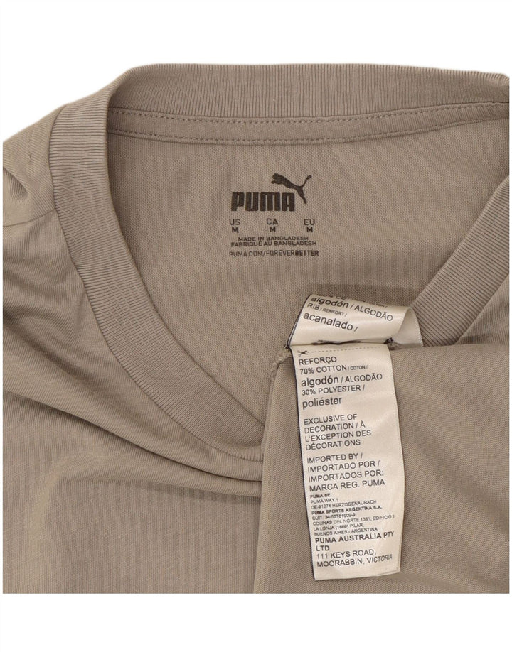 Puma Herre grafisk T-shirt top mellemgrå bomuld