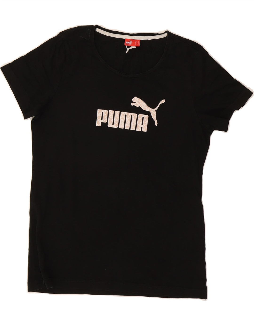 PUMA Womens Graphic T-Shirt Top UK 14 Large  Black Vintage Puma and Second-Hand Puma from Messina Hembry 