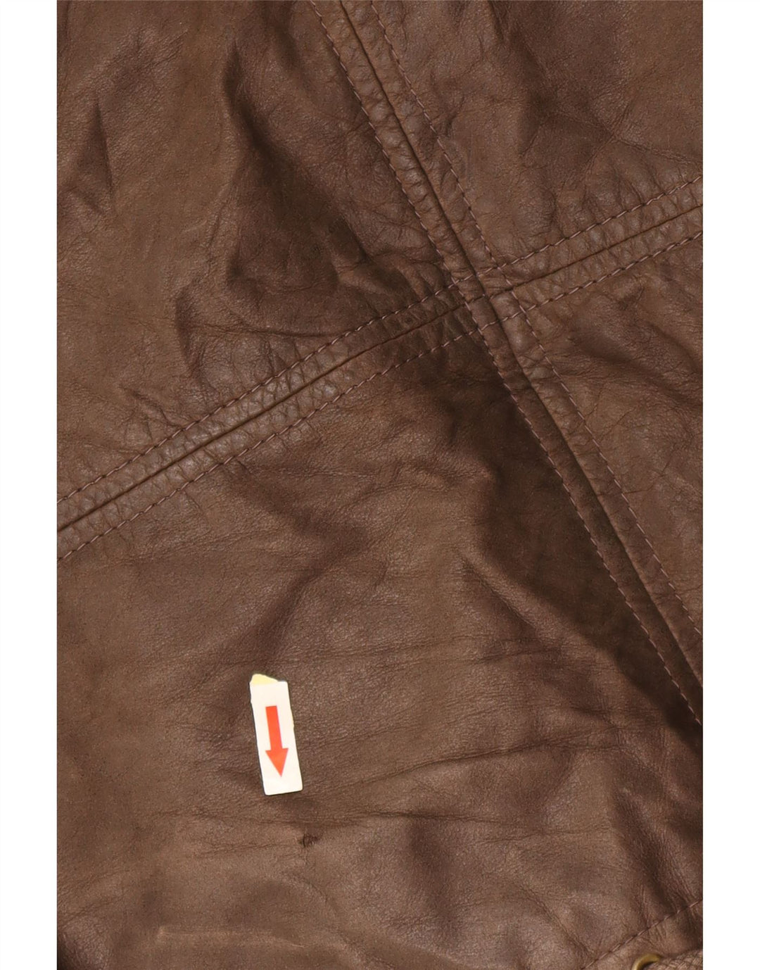 CONBIPEL Herre Læderjakke UK 40 Stor Brun Læder