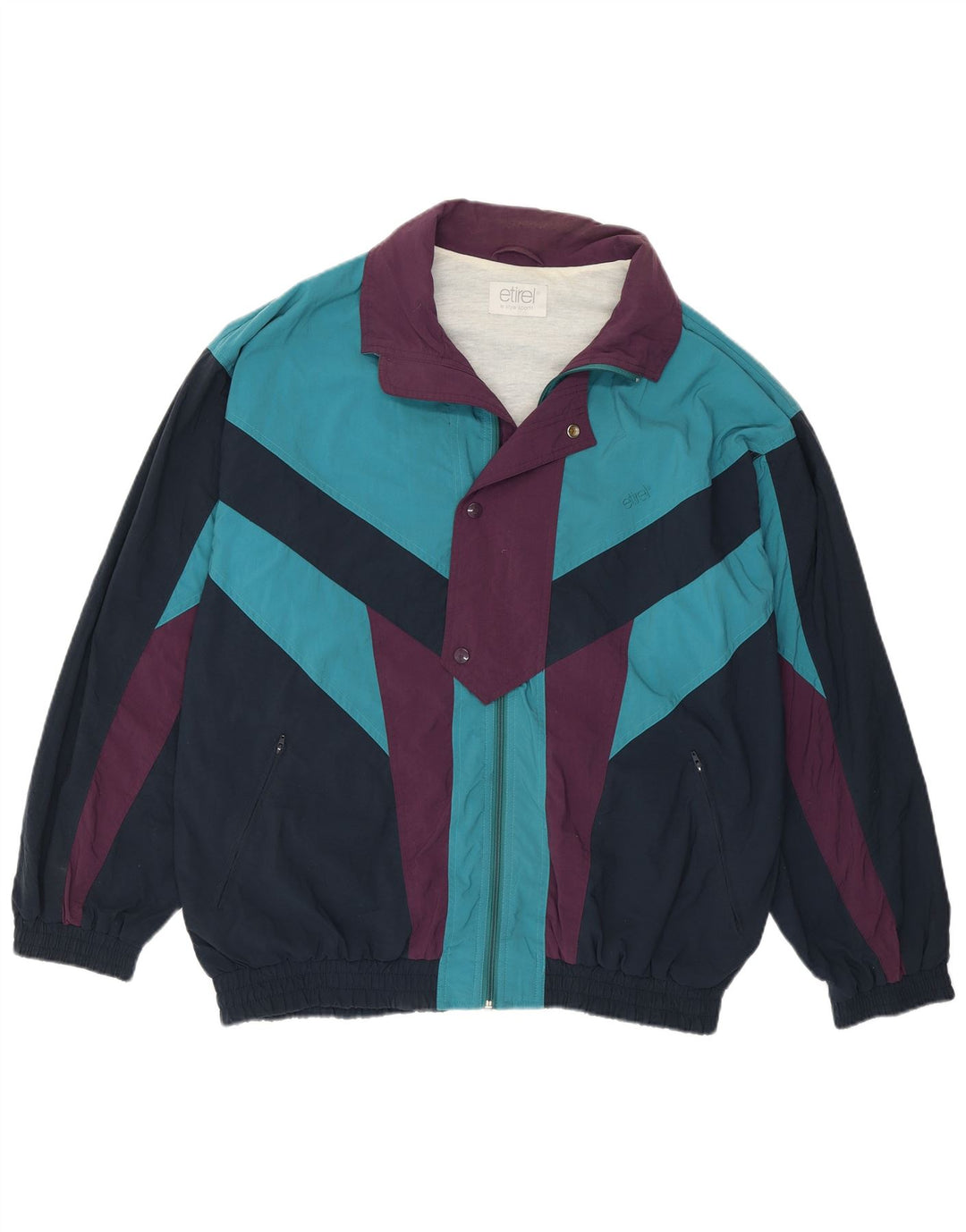 ETIREL Herre Loose Fit træningsdragt Topjakke IT 50 Medium Blue Colourblock