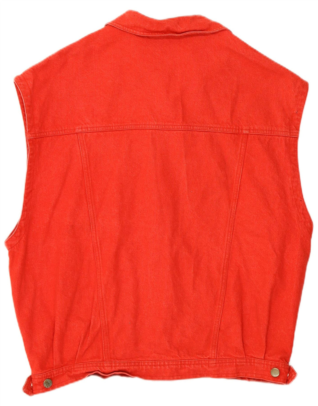 Vintage drenge denim Gilet 15-16 år rød bomuld