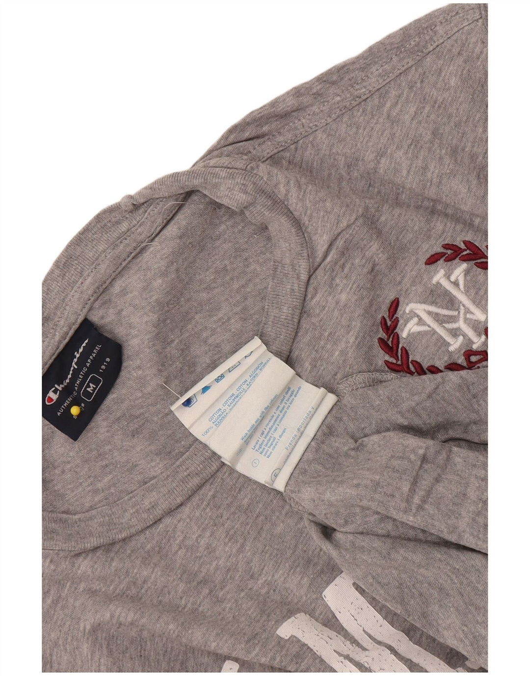 Champion Herre Rochester Grafisk T-Shirt Top Medium Grey Flecked Bomuld
