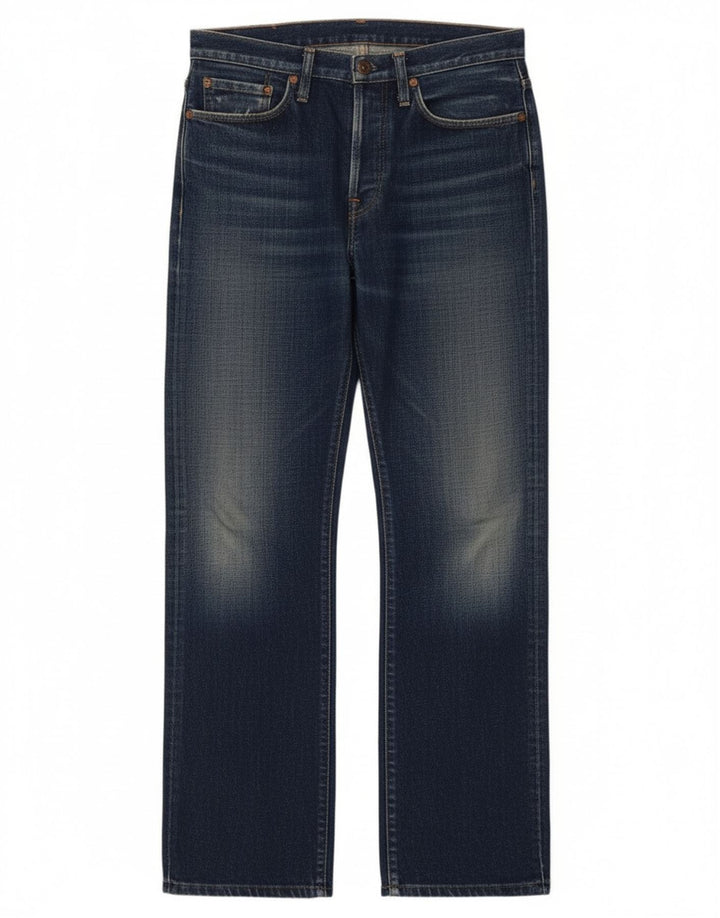 Replay Dame Straight Jeans W29 L32 Marineblå Bomuld