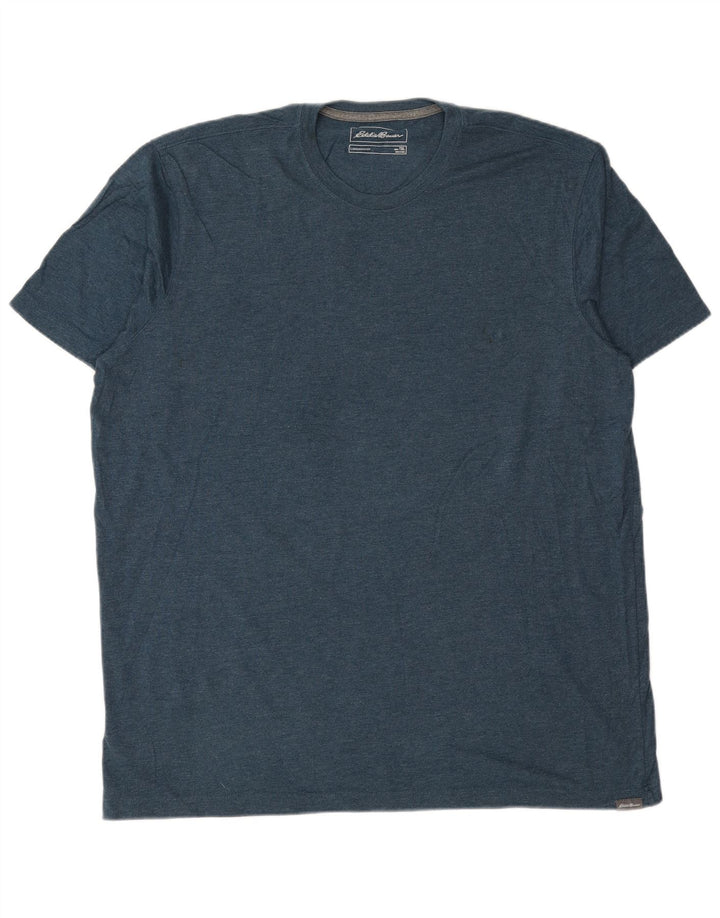 EDDIE BAUER Herre T-Shirt Top XL Blå Bomuld