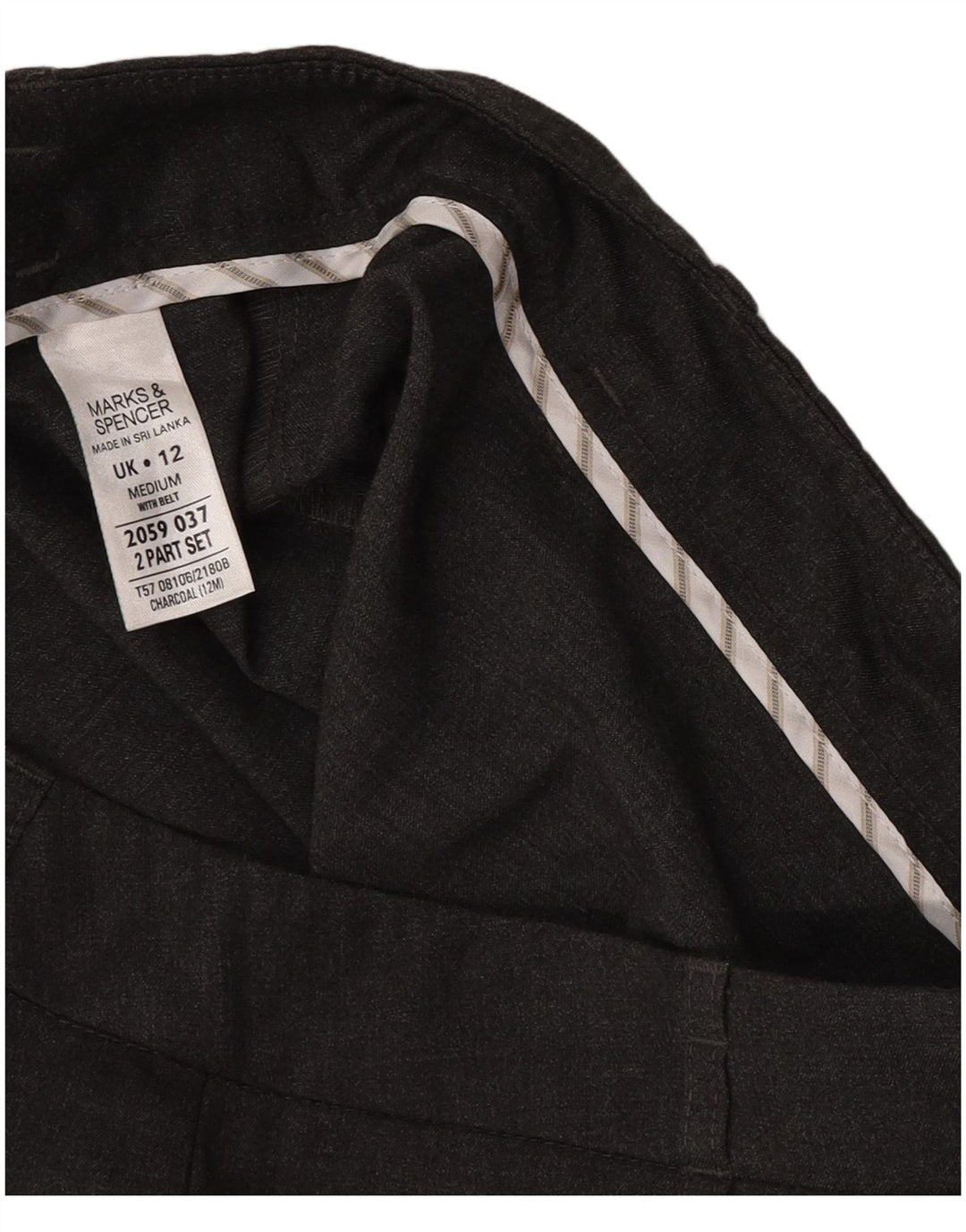 Marks & Spencer Dame Bootcut Suit Bukser UK 12 Medium W32 L29 Grå