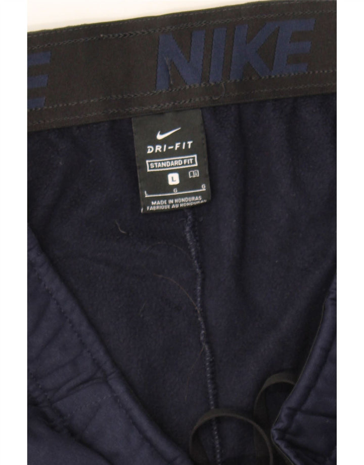 NIKE Mens Dri Fit Standard Fit Tracksuit Trousers Large  Navy Blue Vintage Nike and Second-Hand Nike from Messina Hembry 