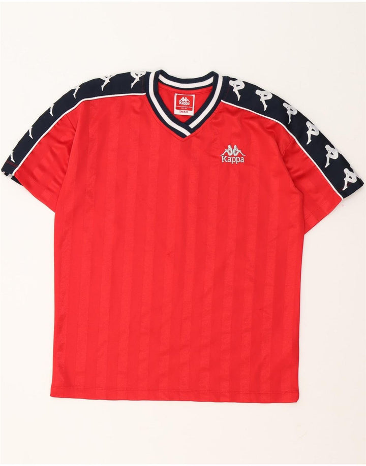 KAPPA Grafisk T-shirt top til mænd, lille rød farveblok