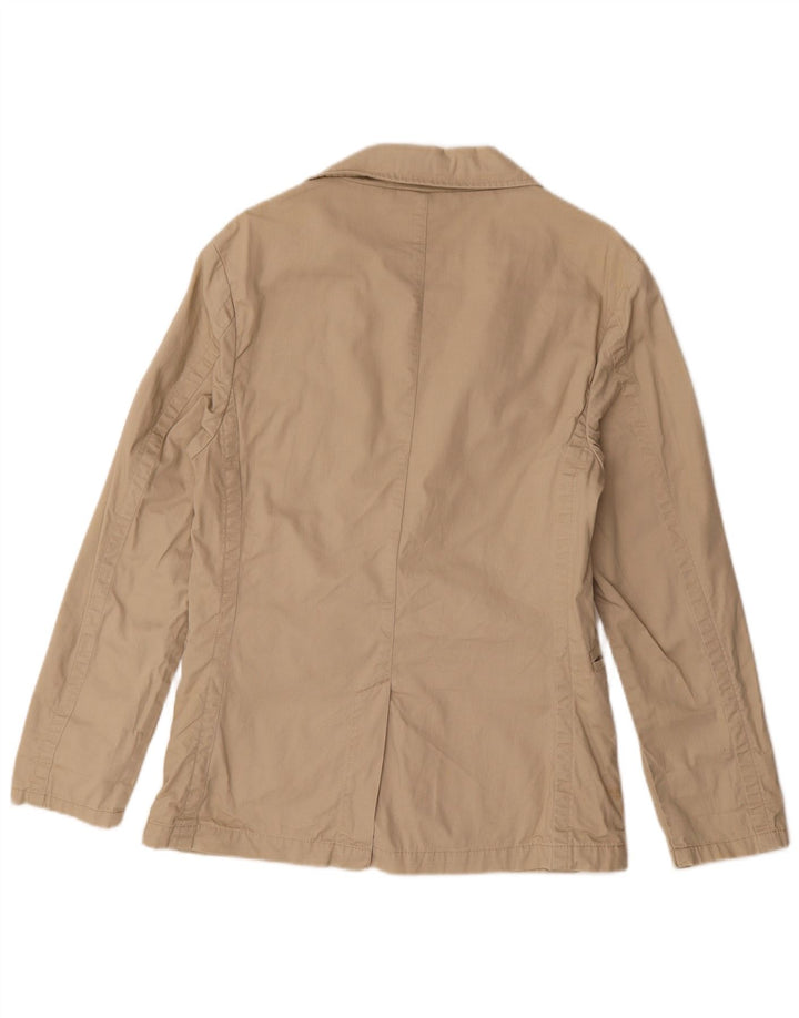 Tommy Hilfiger Dame 2 Button Blazer Jacket UK 14 Medium Brun Bomuld