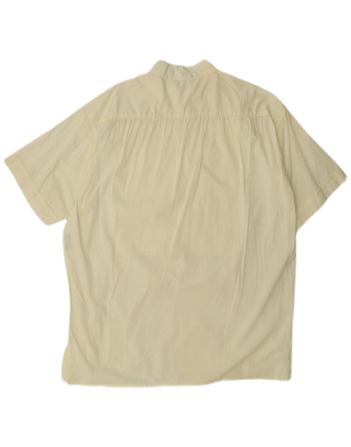 Umberto Ginocchietti Herre Kortærmet Pullover Shirt IT 52 Stor Gul