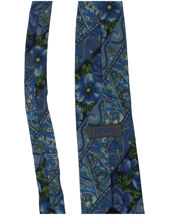 Kenzo Herre slips One Size Blue Floral Silke Designer
