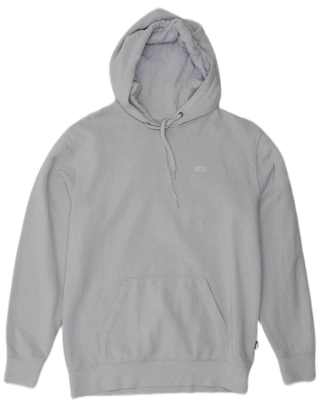 VANS Mens Hoodie Jumper Small Blue Cotton