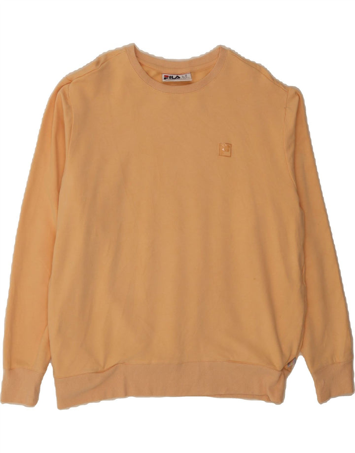 FILA Womens Sweatshirt Jumper UK 18 XL Beige Cotton Vintage Fila and Second-Hand Fila from Messina Hembry 