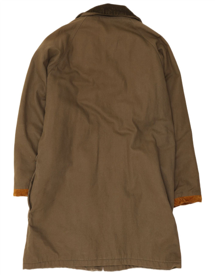 Lynlås Dame Oversized Duffel Coat UK 18 XL Khaki Bomuld