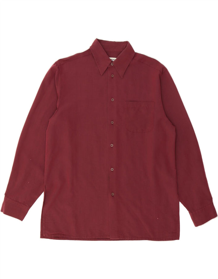 CECIL Mens Shirt Small Burgundy Vintage Cecil and Second-Hand Cecil from Messina Hembry 