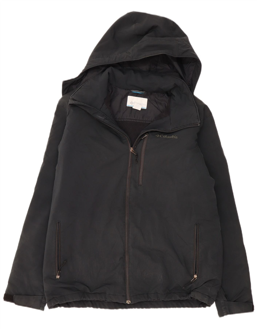 COLUMBIA Windbreaker-jakke med hætte til mænd UK 42 XL Grå polyester