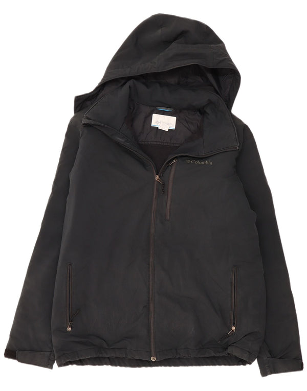 COLUMBIA Windbreaker-jakke med hætte til mænd UK 42 XL Grå polyester