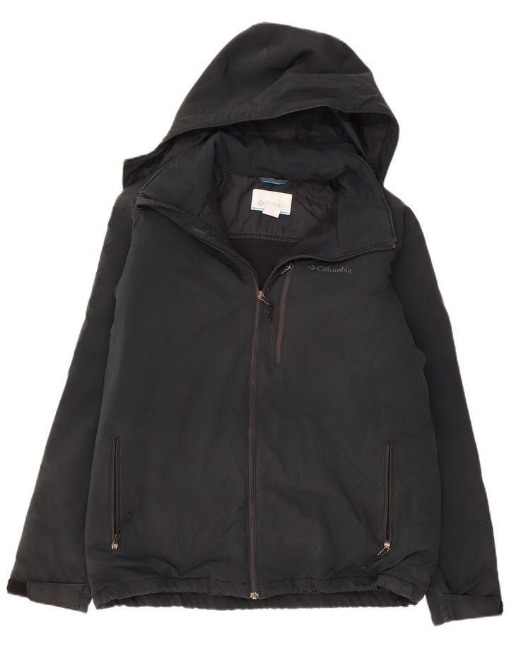 COLUMBIA Windbreaker-jakke med hætte til mænd UK 42 XL Grå polyester