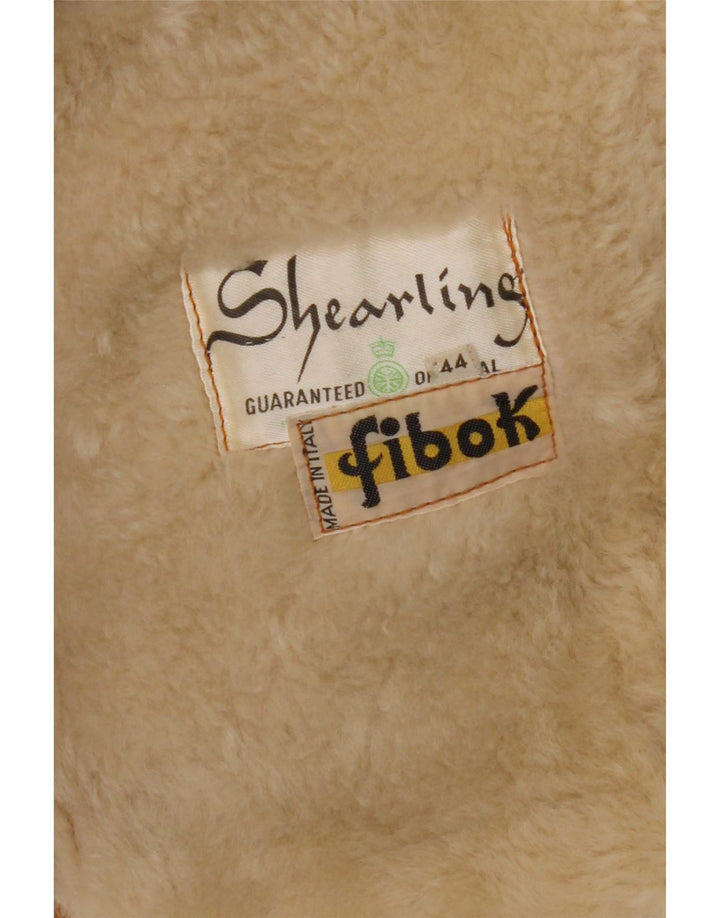 Fibok Dame Shearling Jacket IT 44 Medium Brun