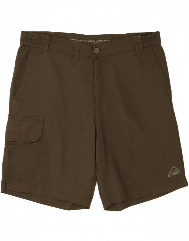 MC KINLEY Mens Cargo Shorts W34 Large Khaki Polyamide Vintage MC Kinley and Second-Hand MC Kinley from Messina Hembry 