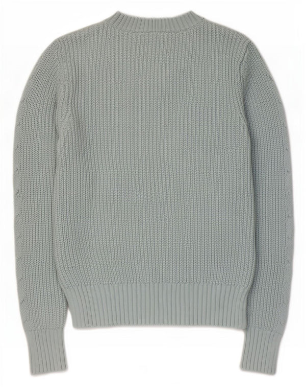 Marks & Spencer Dame sweater med rund hals DK 6 XS blå bomuld