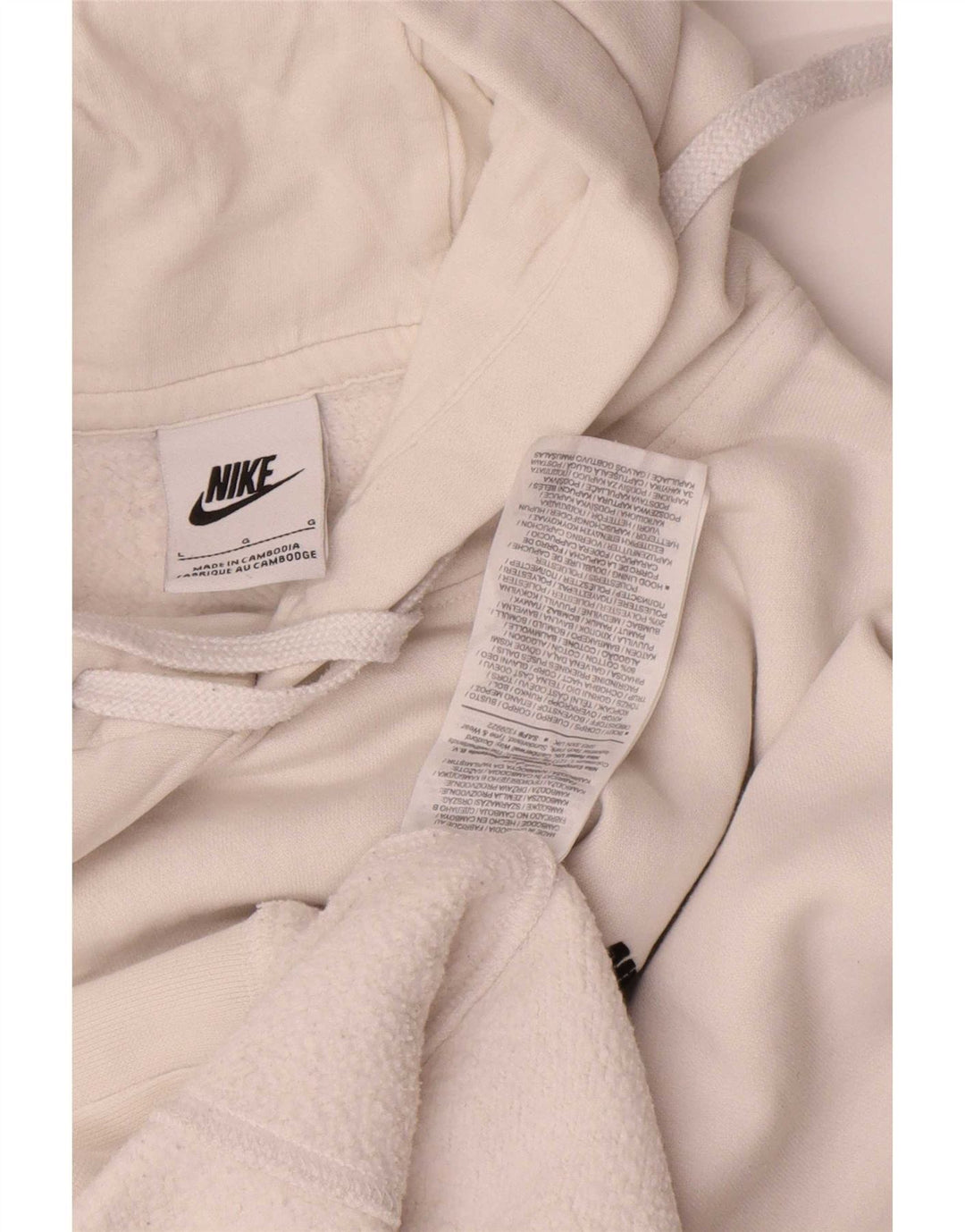 Nike hættetrøje til mænd, stor hvid bomuld
