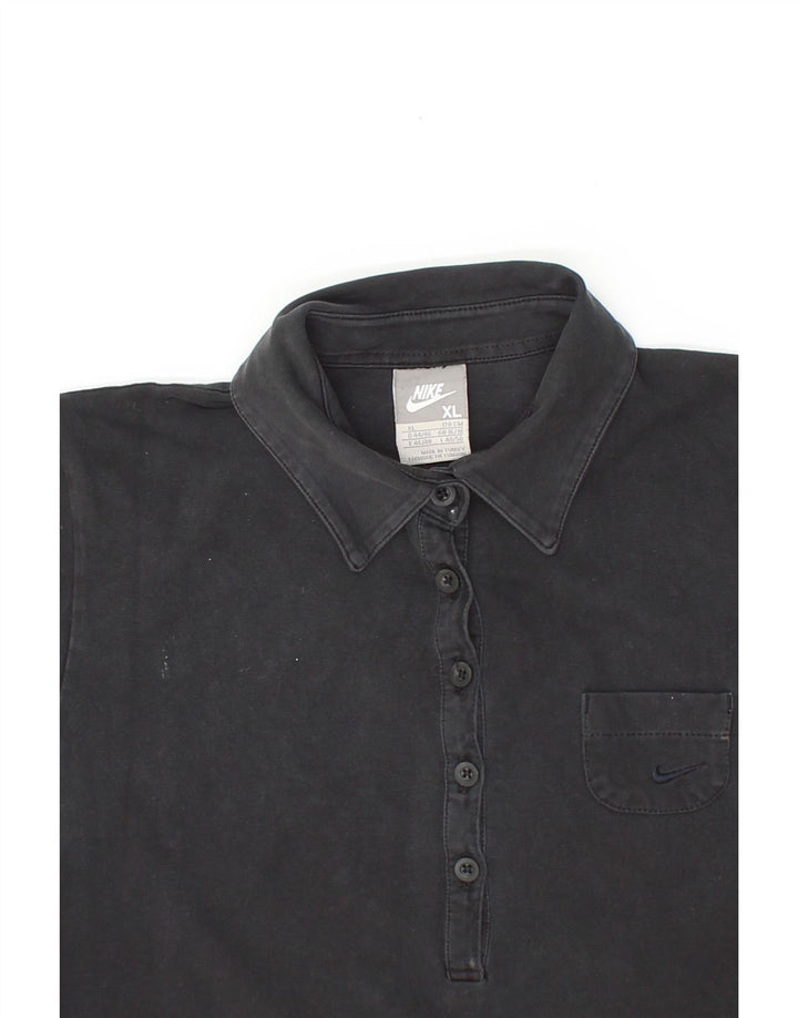NIKE Womens Polo Shirt UK 16/18 XL Black Vintage Nike and Second-Hand Nike from Messina Hembry 