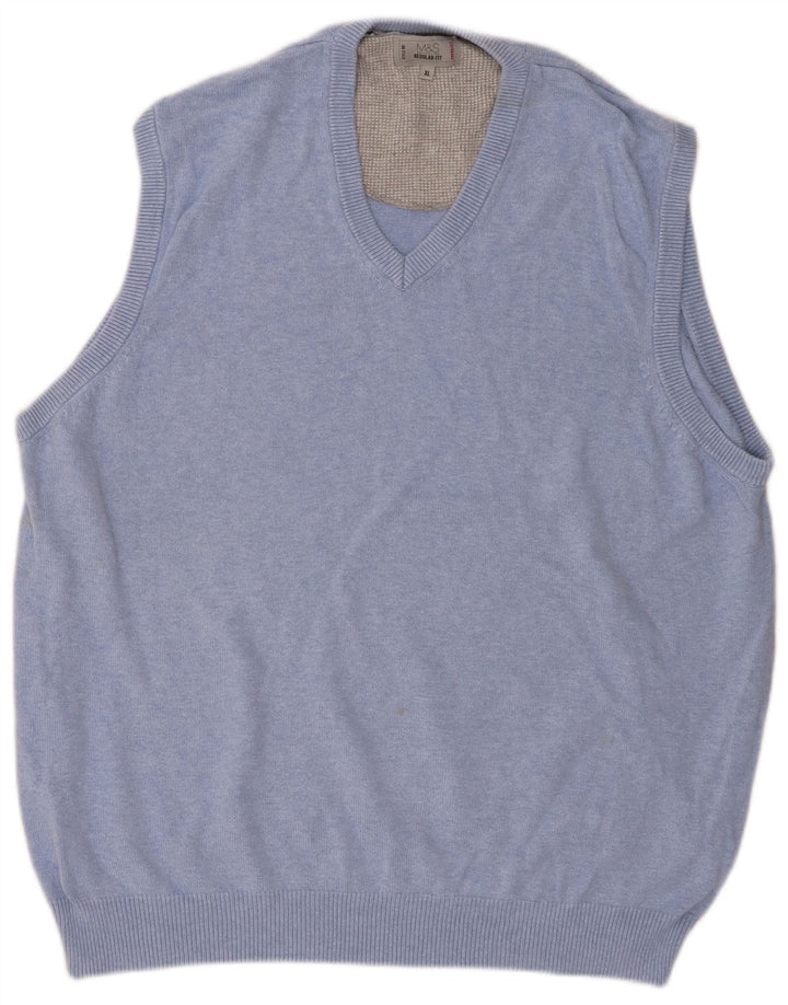 Marks & Spencer Herrevest Tank Top XL Blå Bomuld