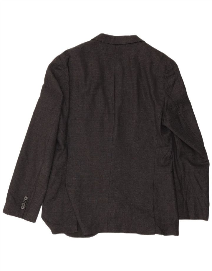 Hugo Boss Herre 2-knaps blazerjakke UK 50 Large Black Virgin Wool