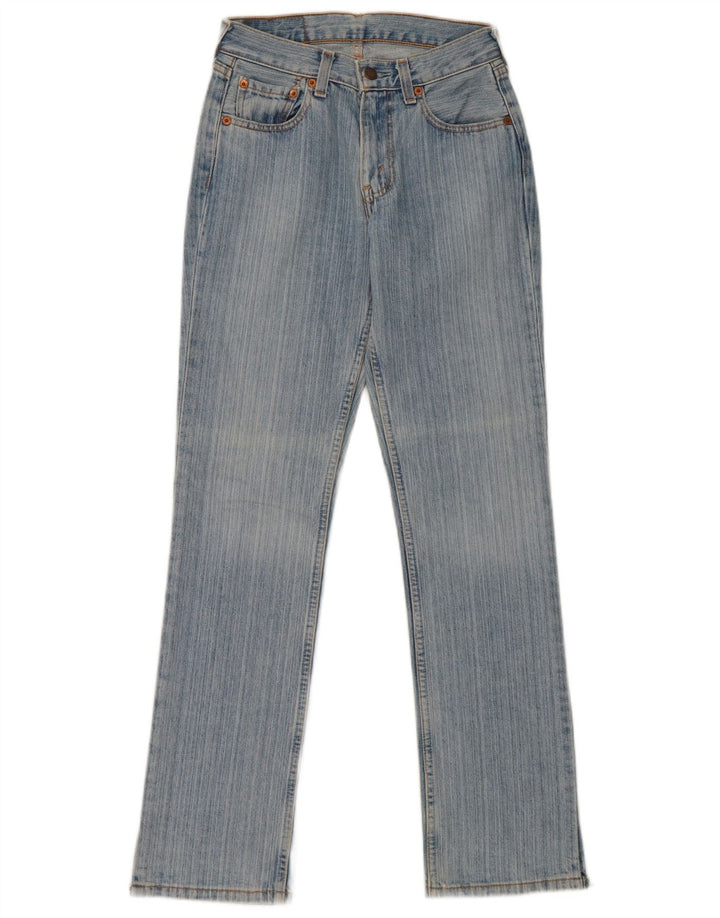 Levi's Dame 595 Straight Jeans W27 L32 Blå Bomuld