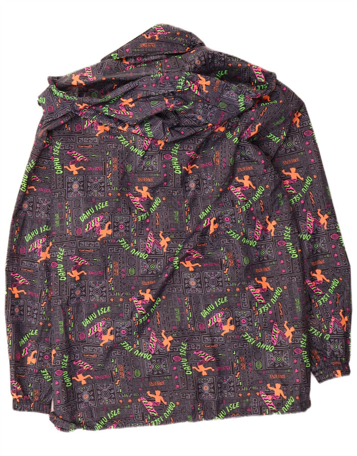 K-WAY Herre Loose Fit Grafisk Anorak Jacket UK 38 Medium Flerfarvet