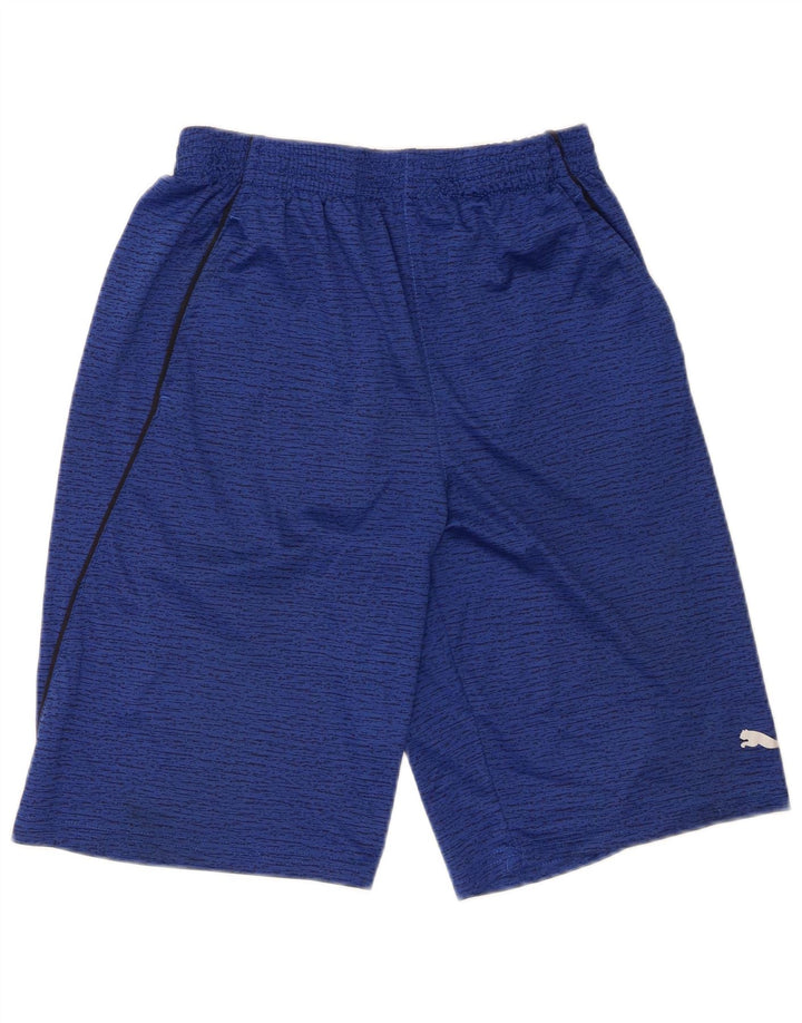 Puma Boys Sports Shorts 13-14 år XL Marineblå Flecked Polyester